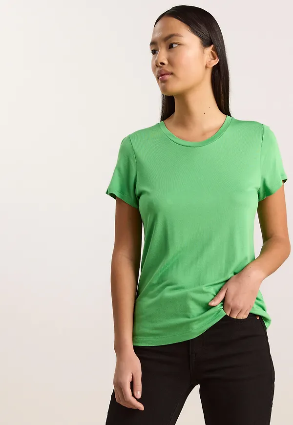 Kortärmad t-shirt i viskos