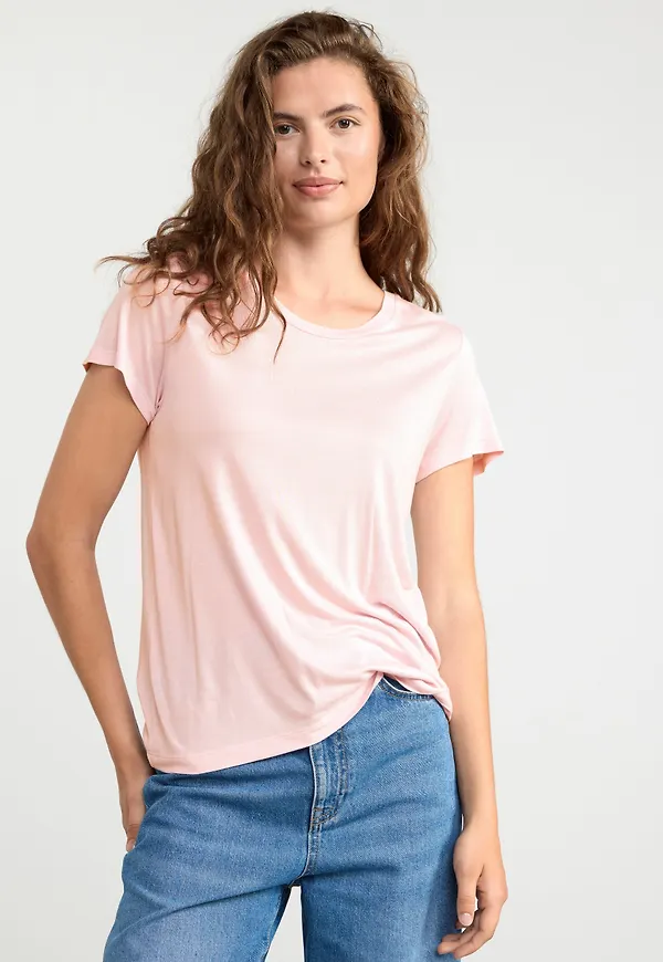 Kortärmad t-shirt i viskos