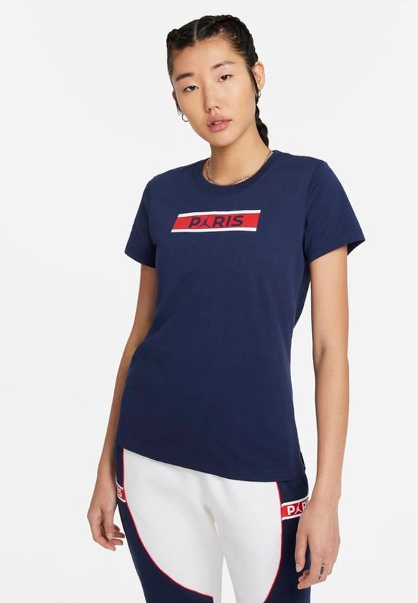 Kortärmad t-shirt Paris Saint-Germain för kvinnor - Blå