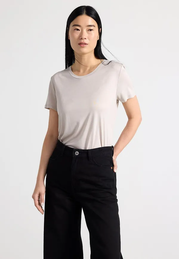 Kortärmad t-shirt i viskos