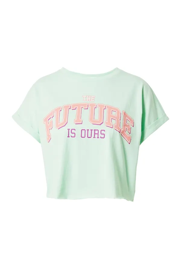 Koton T-shirt mint / neonlila / gammalrosa / vit
