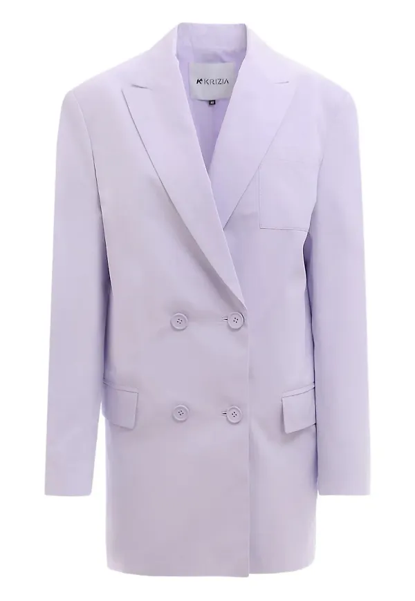 Krizia button jacket - Lila