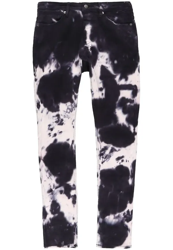 Ksubi batikmönstrade skinny-jeans - Vit
