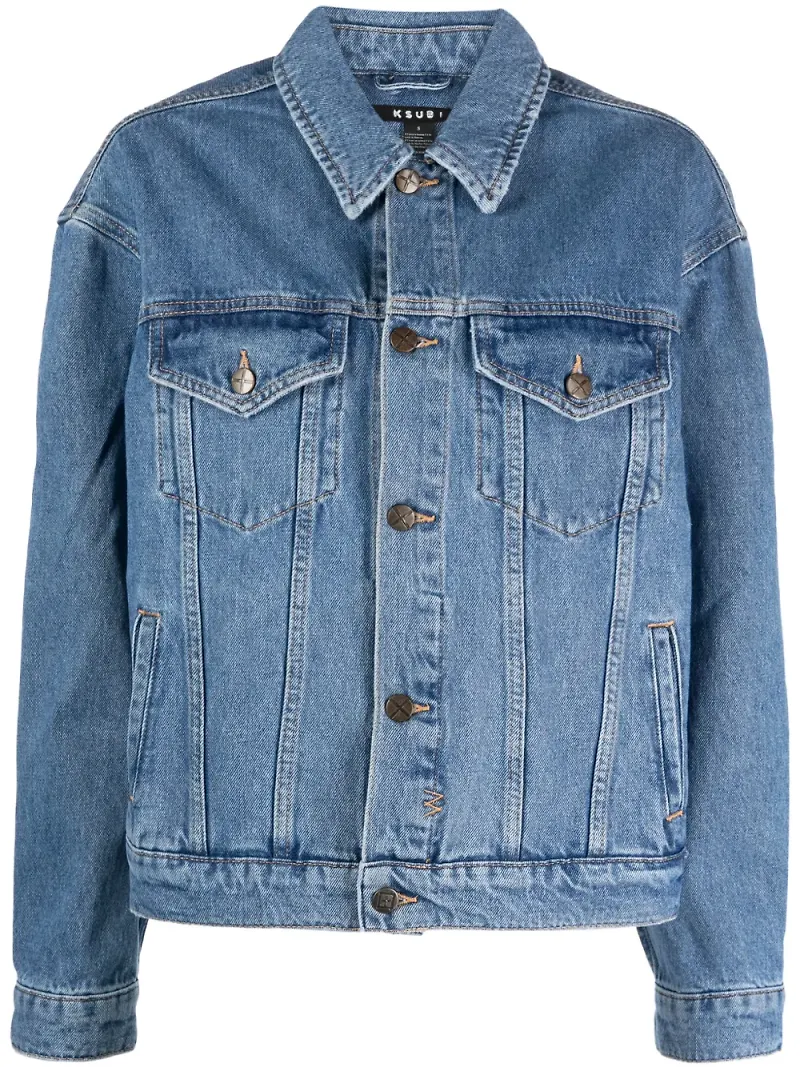 Ksubi Heritage truckerjacka i denim - Blå