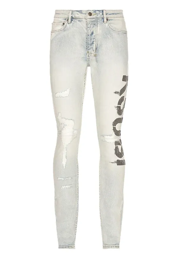 Ksubi skinny-jeans med slitning - Blå