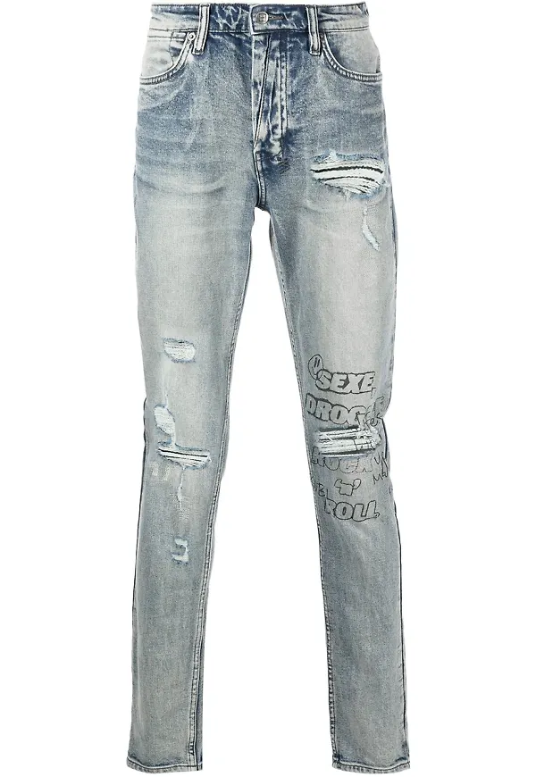 Ksubi slim fit-jeans - Blå