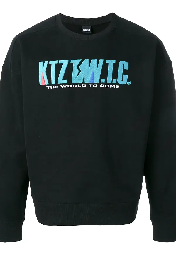 KTZ tröja med broderi - Svart