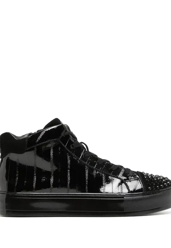 Kurt Geiger London Laney Eel präglade höga sneakers - Svart