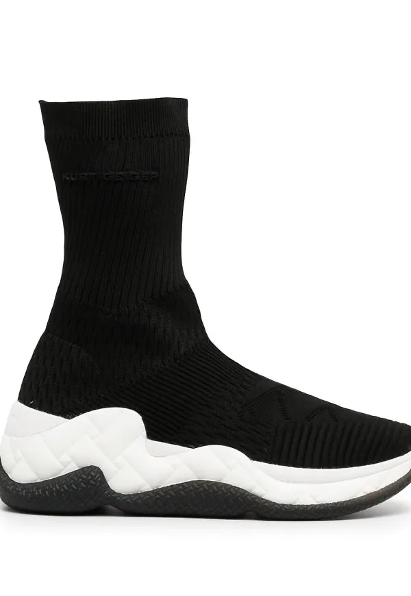 Kurt Geiger London London stickade strumpsneakers - Svart