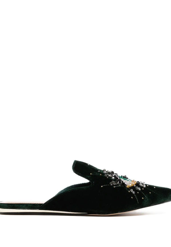 Kurt Geiger London Olive Eye tofflor - Grön