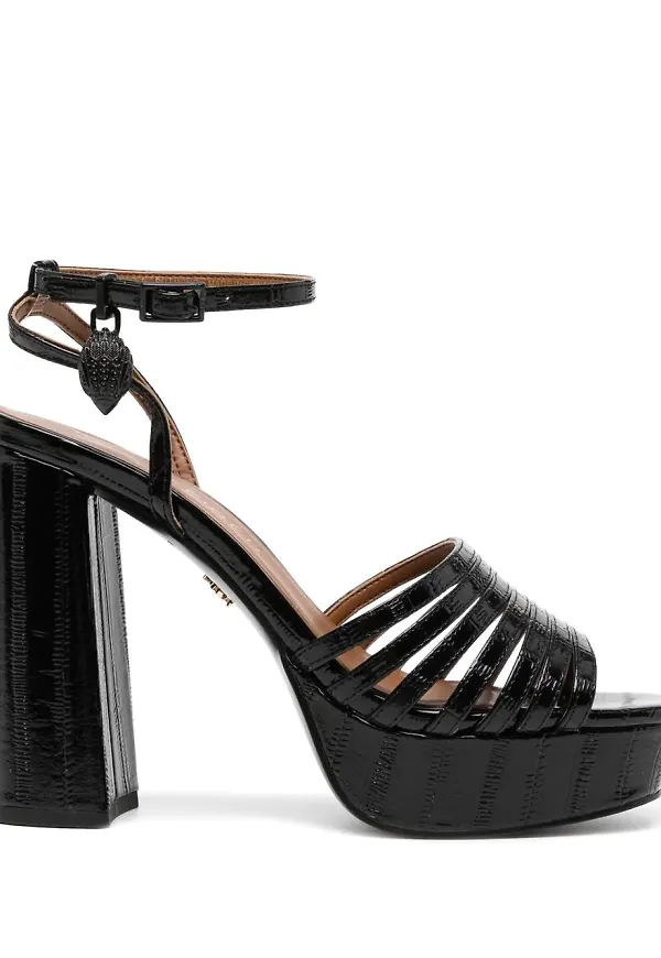 Kurt Geiger London Pierra platåsandaler - Svart