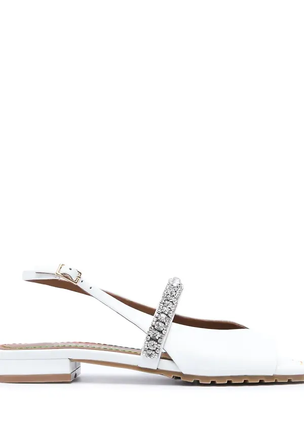 Kurt Geiger London Princely slingback-sandaler - Vit
