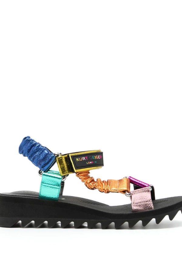 Kurt Geiger London sandaler med öppen tå och panel - Svart