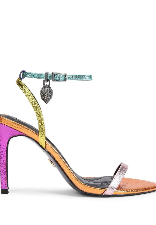 Kurt Geiger London Shoreditch sandaler med metallic-effekt 100 mm - Rosa