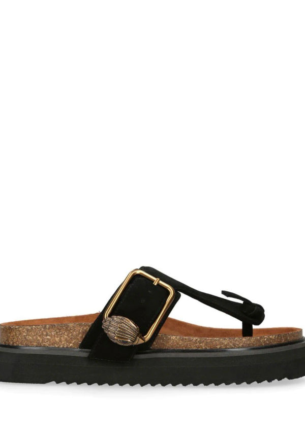 Kurt Geiger London tofflor med örnspänne - Svart