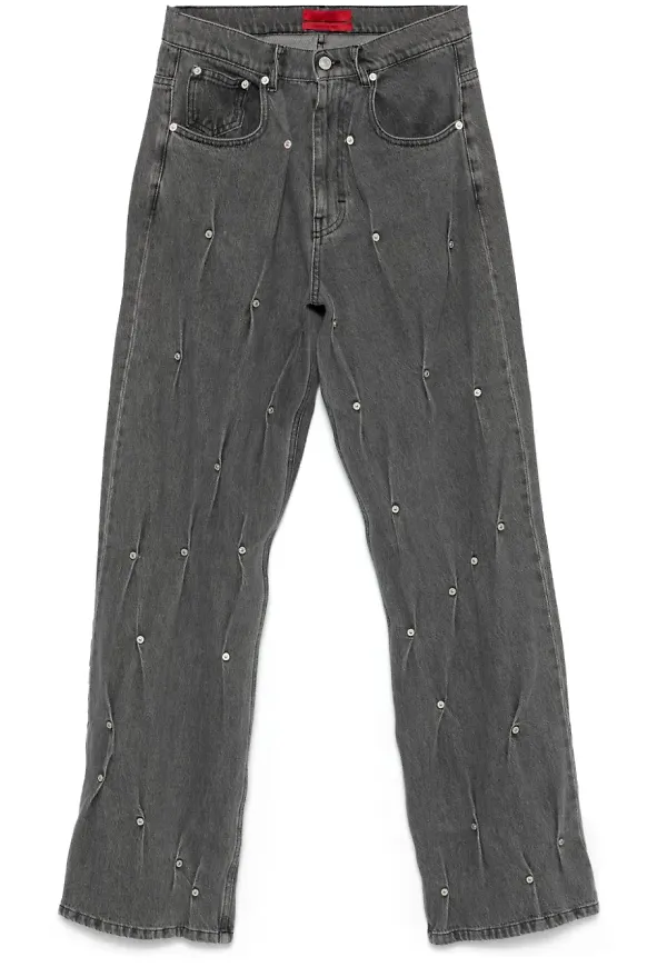 KUSIKOHC Multi Rivet jeans - Grå