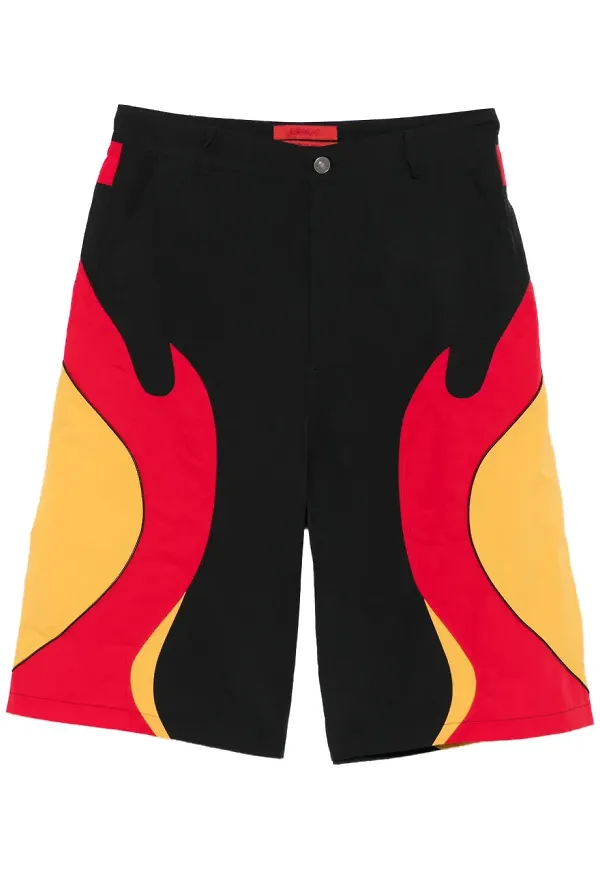 KUSIKOHC Rider shorts med eldtryck - Svart