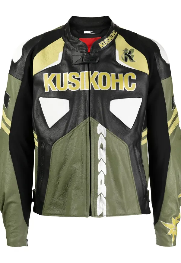 KUSIKOHC skinnjacka med logotyp - Svart