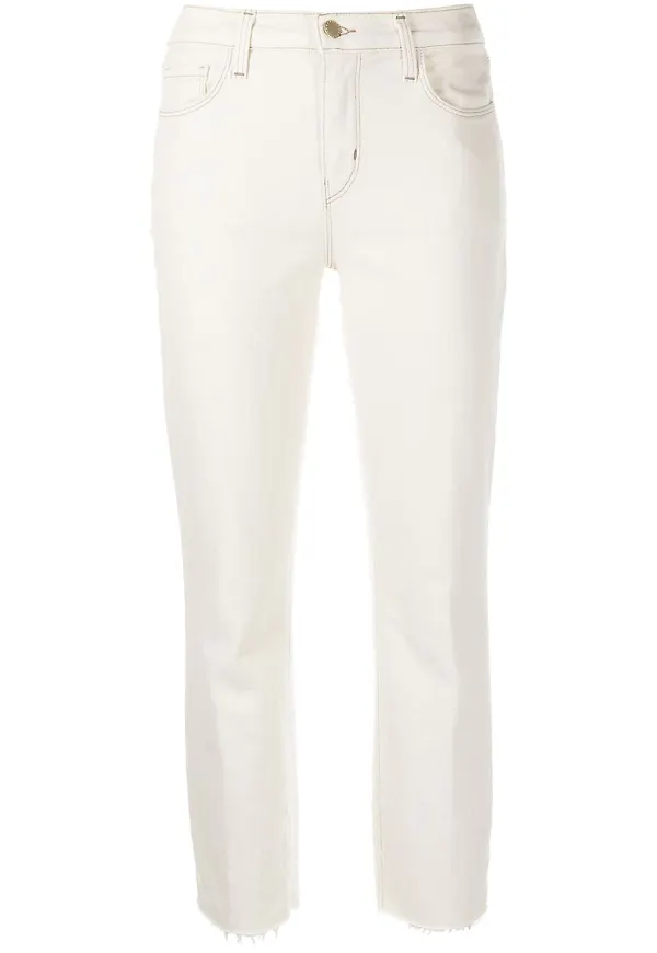 L'Agence croppade slim fit-jeans - Neutral