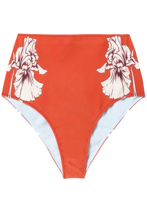 La DoubleJ blomstret bikiniunderdel - Orange