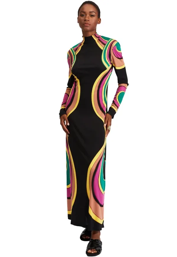 La DoubleJ Halle Dress (Placed) Rosa, Dam