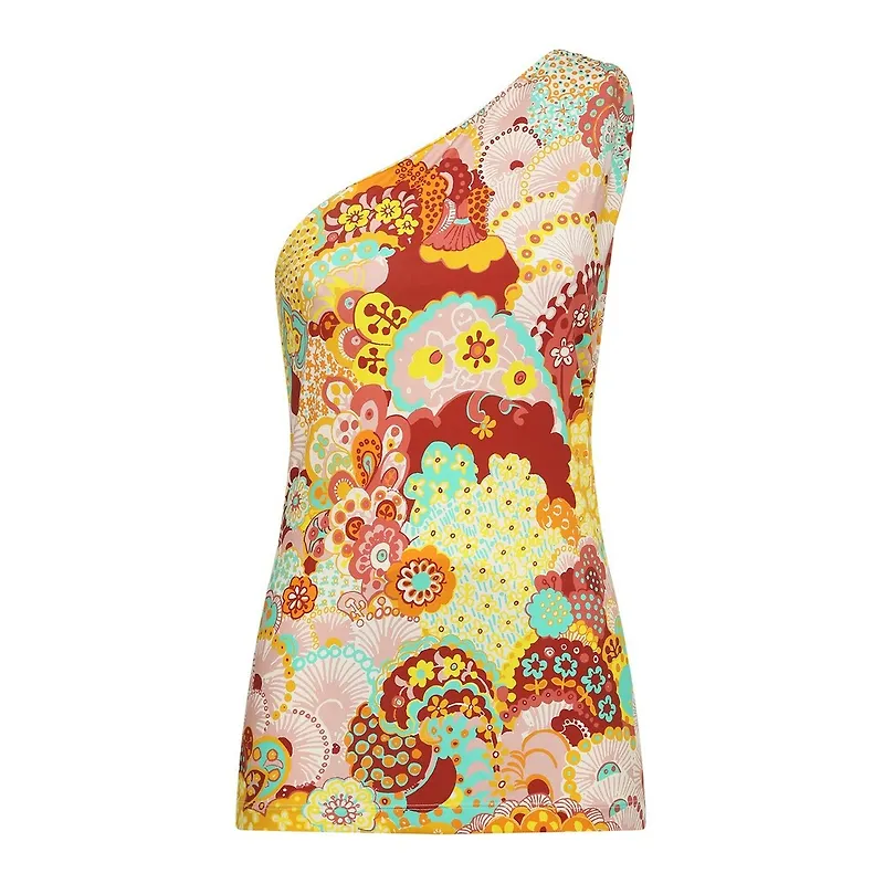 La DoubleJ One-shoulder vest Orange, Dam