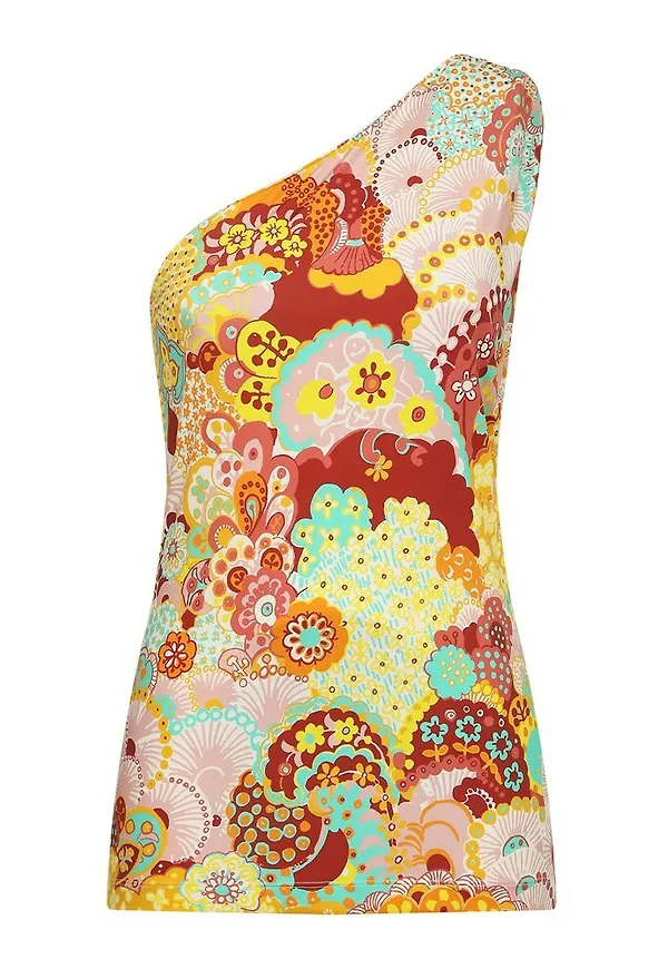 La DoubleJ One-shoulder vest Orange, Dam