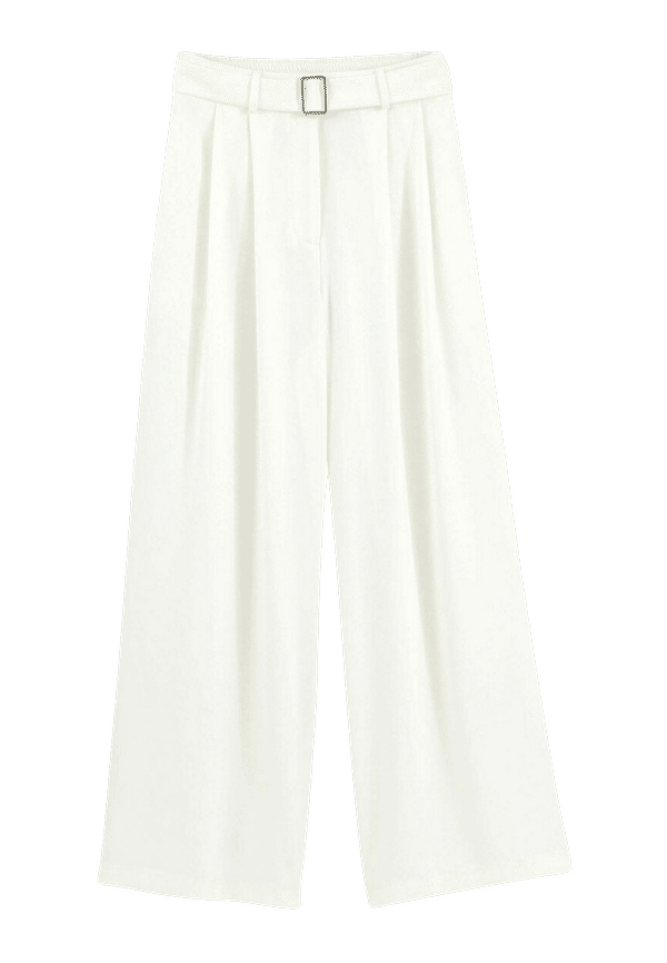 La Redoute - Extra vid byxa med bälte - Brun