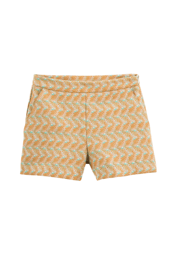 La Redoute - Jacquardmönstrade shorts med snedfickor - Orange