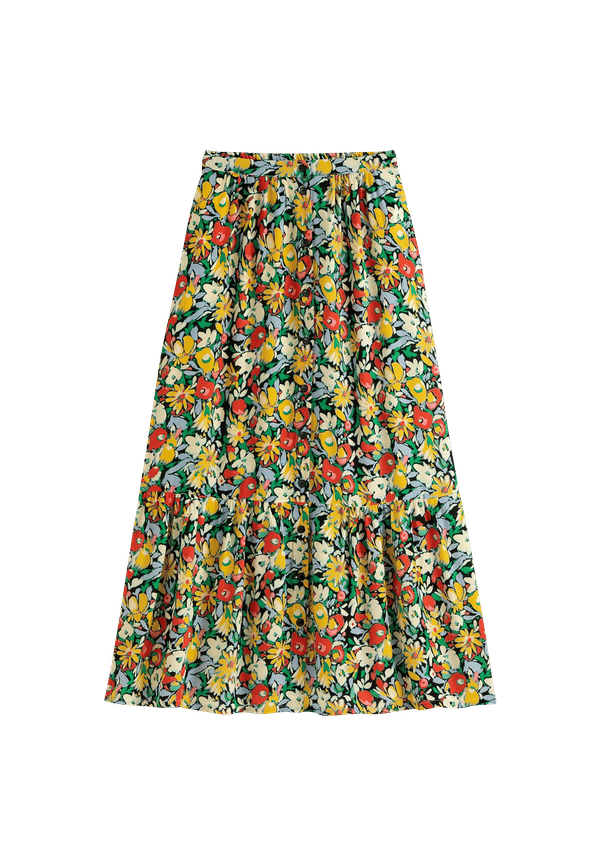 La Redoute - Lång, blommig volangkjol - Multi