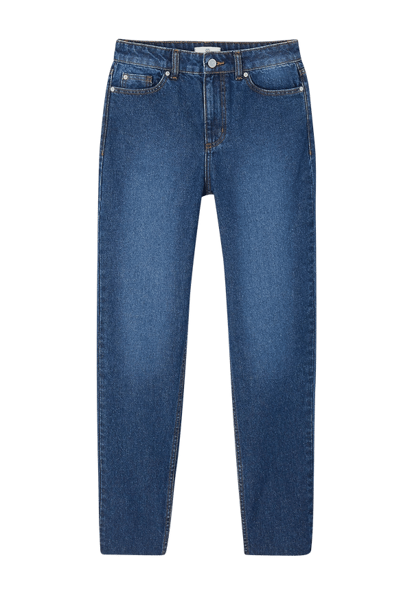 La Redoute - Raka jeans med råa kanter - Blå - 34