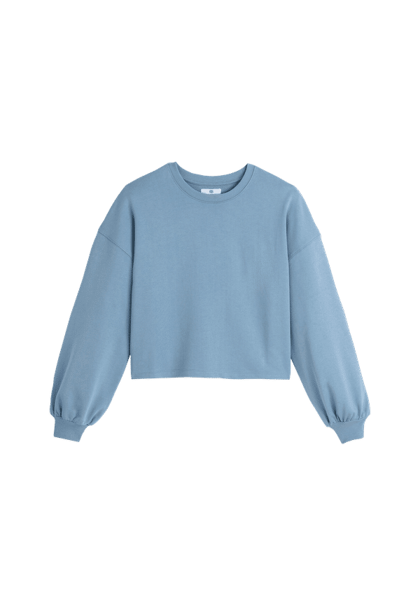 La Redoute - Sweatshirt med puffärm - Blå