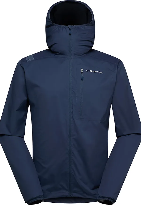 La Sportiva Men's Wall Breeze Stretch Jacket Night Sky/chalk