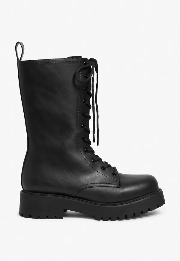 Lace-up boots - Black