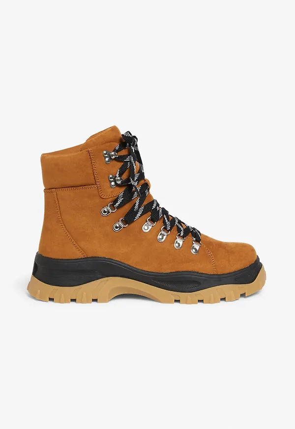 Lace-up hiking boots - Beige