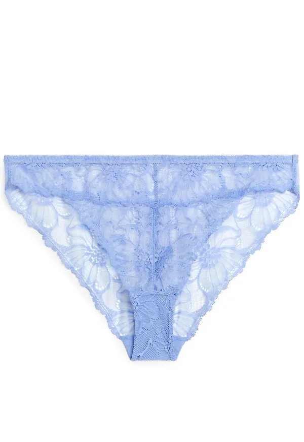 Lace Briefs - Blue