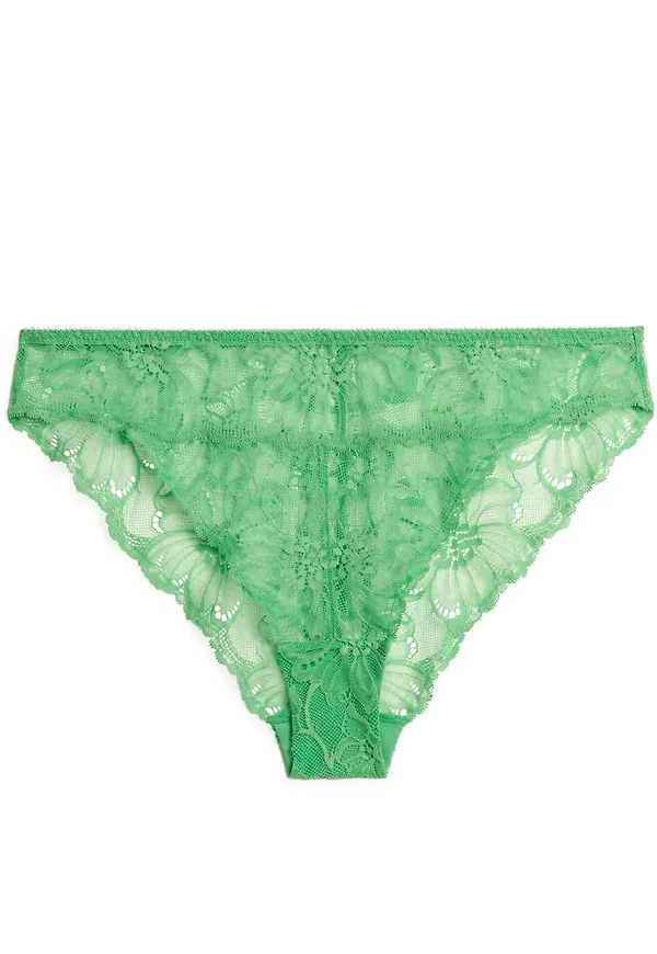 Lace Briefs - Green