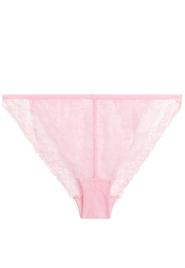 Lace Briefs - Pink