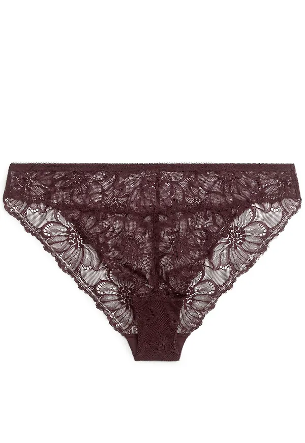 Lace Briefs - Purple