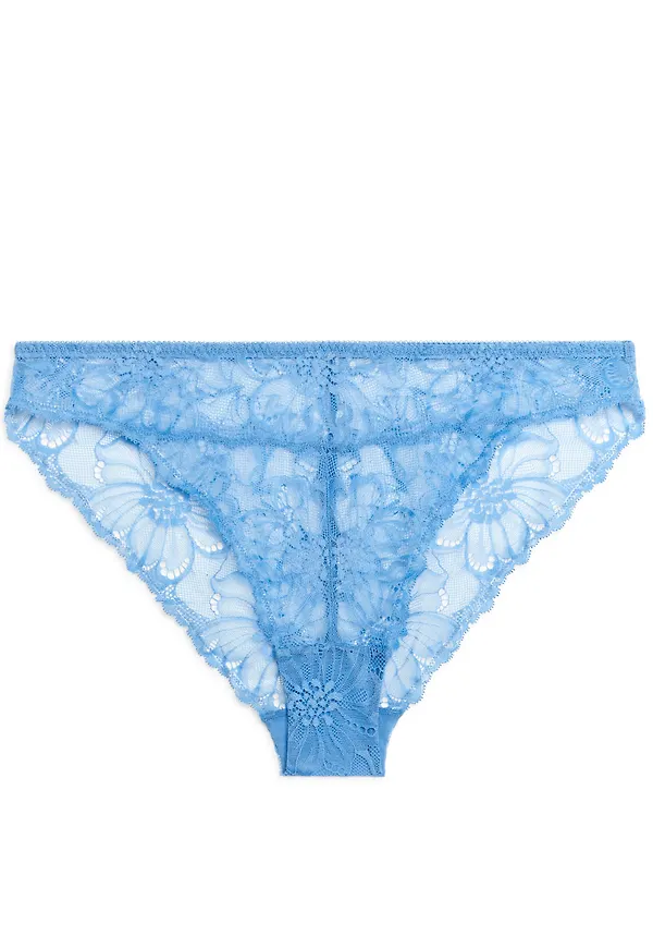 Lace Briefs - Blue