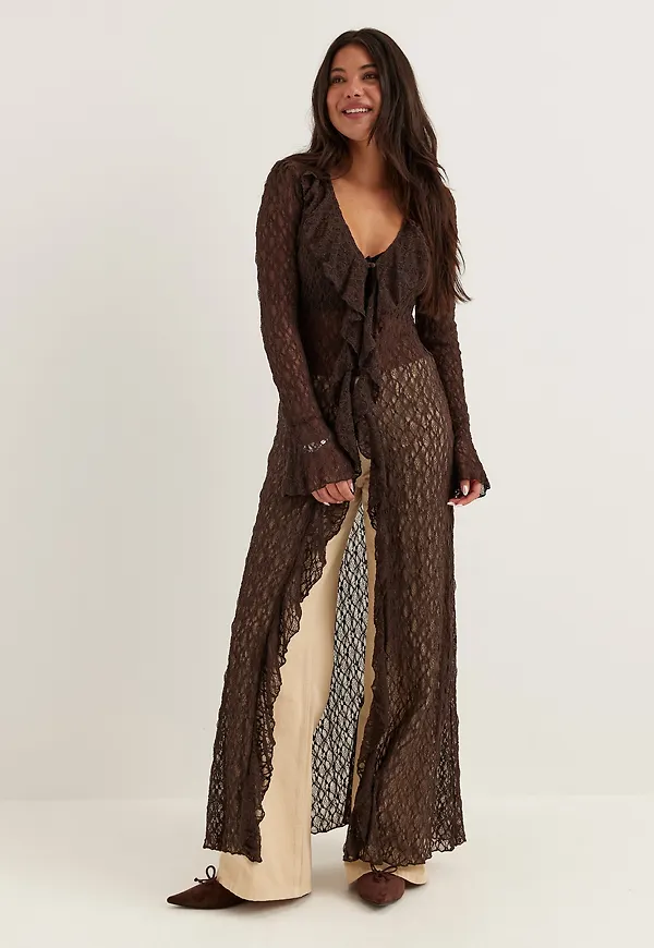 Lace Cardigan Dress