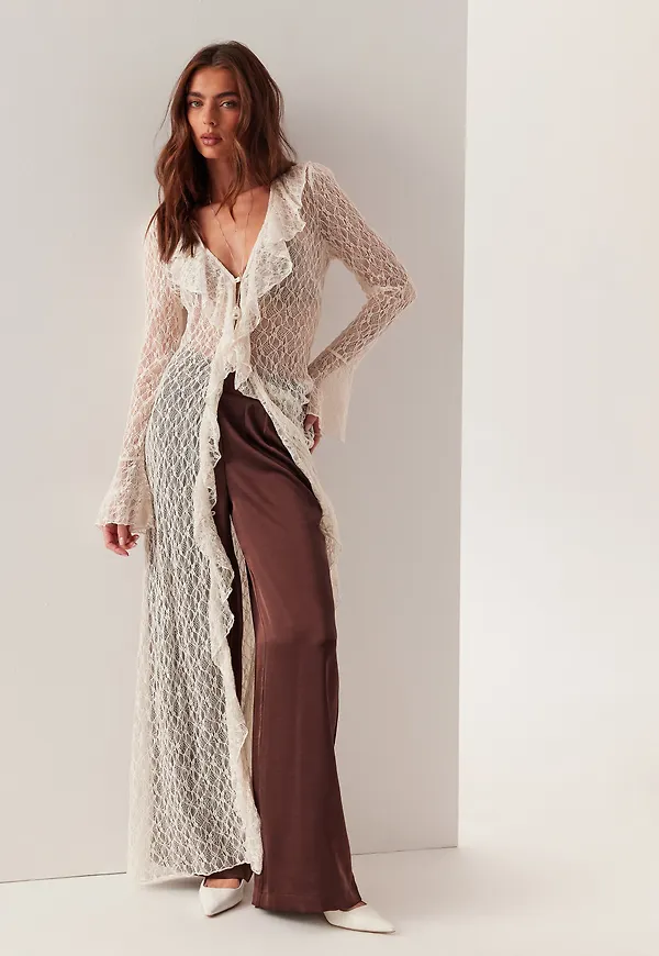 Lace Cardigan Dress
