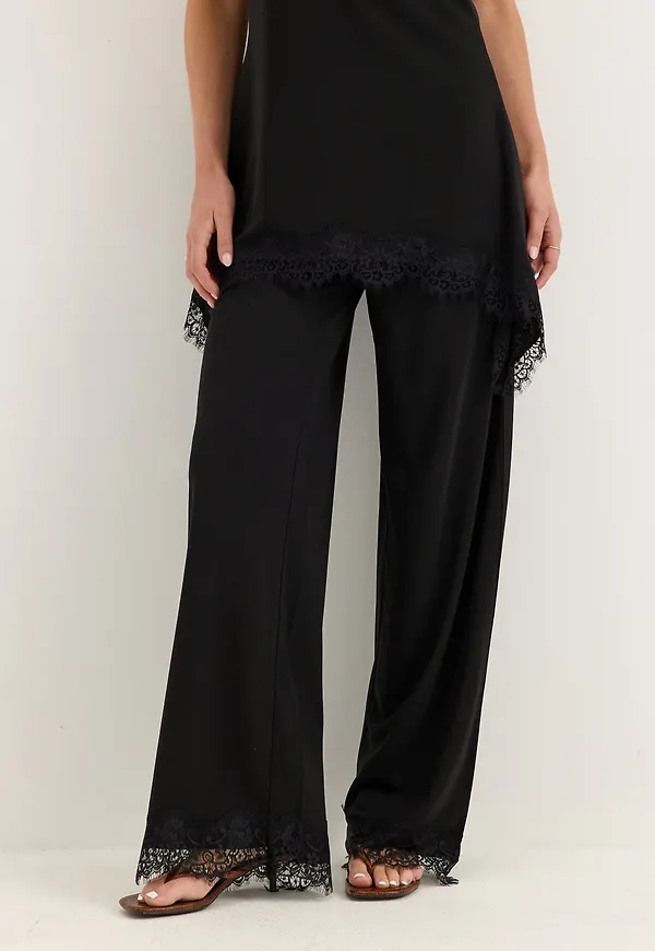 Lace Detail Trousers