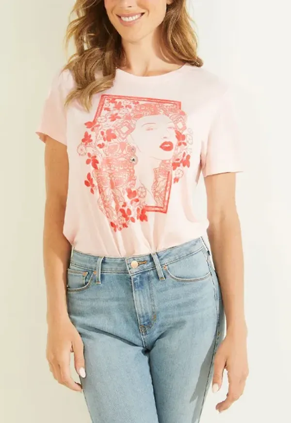 Lace Flower Girl Graphic T-shirt