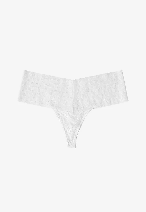Lace Laboratory - Stringtrosor High Waist Thong - Vit