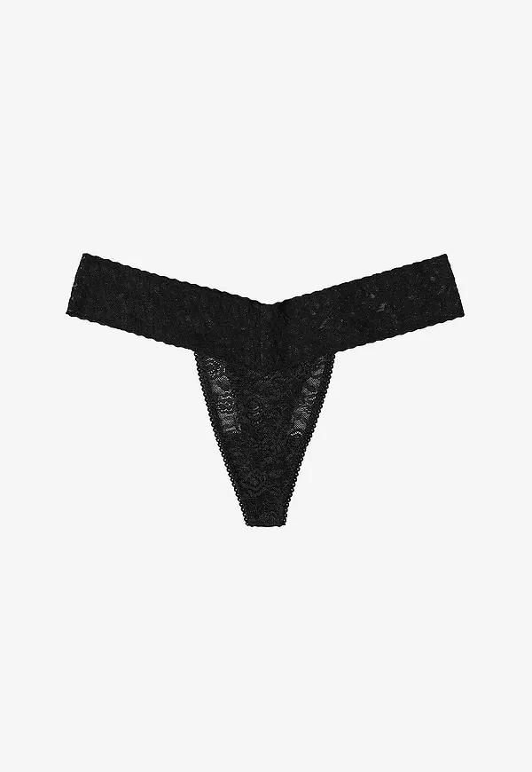 Lace Laboratory - Stringtrosor Lace Thong - Svart