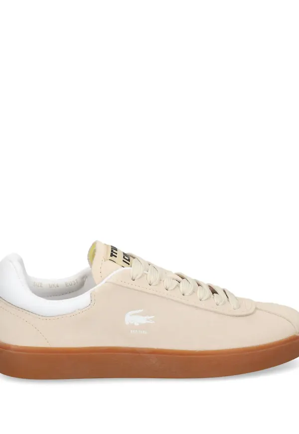 Lacoste Baseshot sneakers i mocka - Neutral