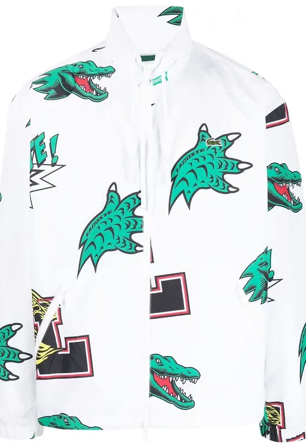 Lacoste Holiday vattenavvisande jacka - Vit