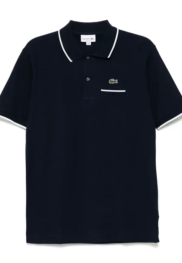 Lacoste kortärmad pikétröja - Blå