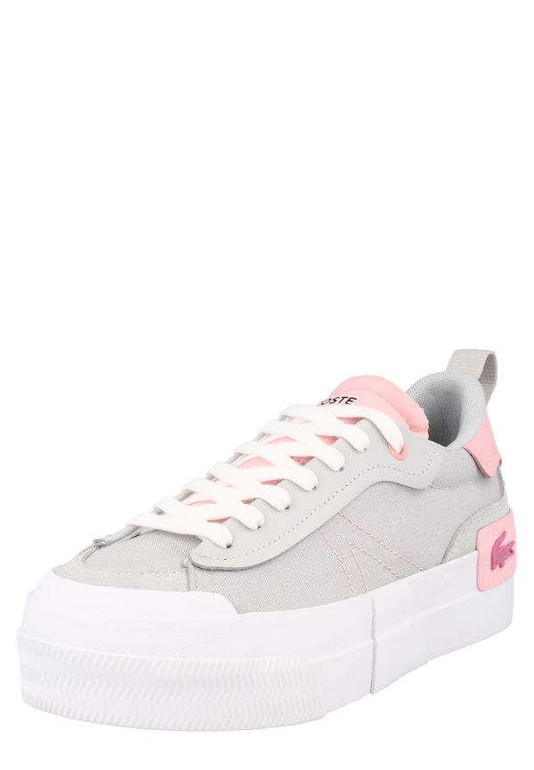 LACOSTE Låg sneaker grå / ljusrosa